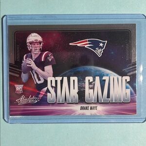Drake Maye -NE Patriots
2024 Absolute
Star Gazing 
Rookie Card #SG- DME